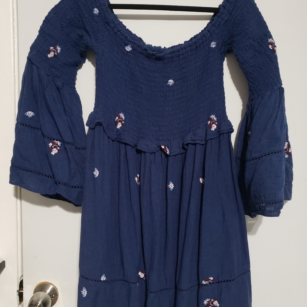 Free People Embroidered Counting Daisies Dress